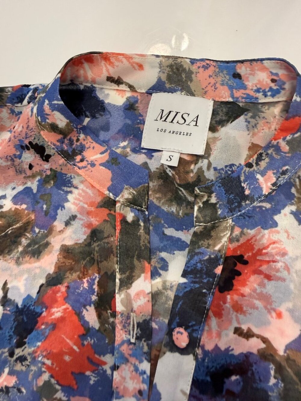 Misa Los Angeles mini ruffle floral dress size S - Picture 3 of 4